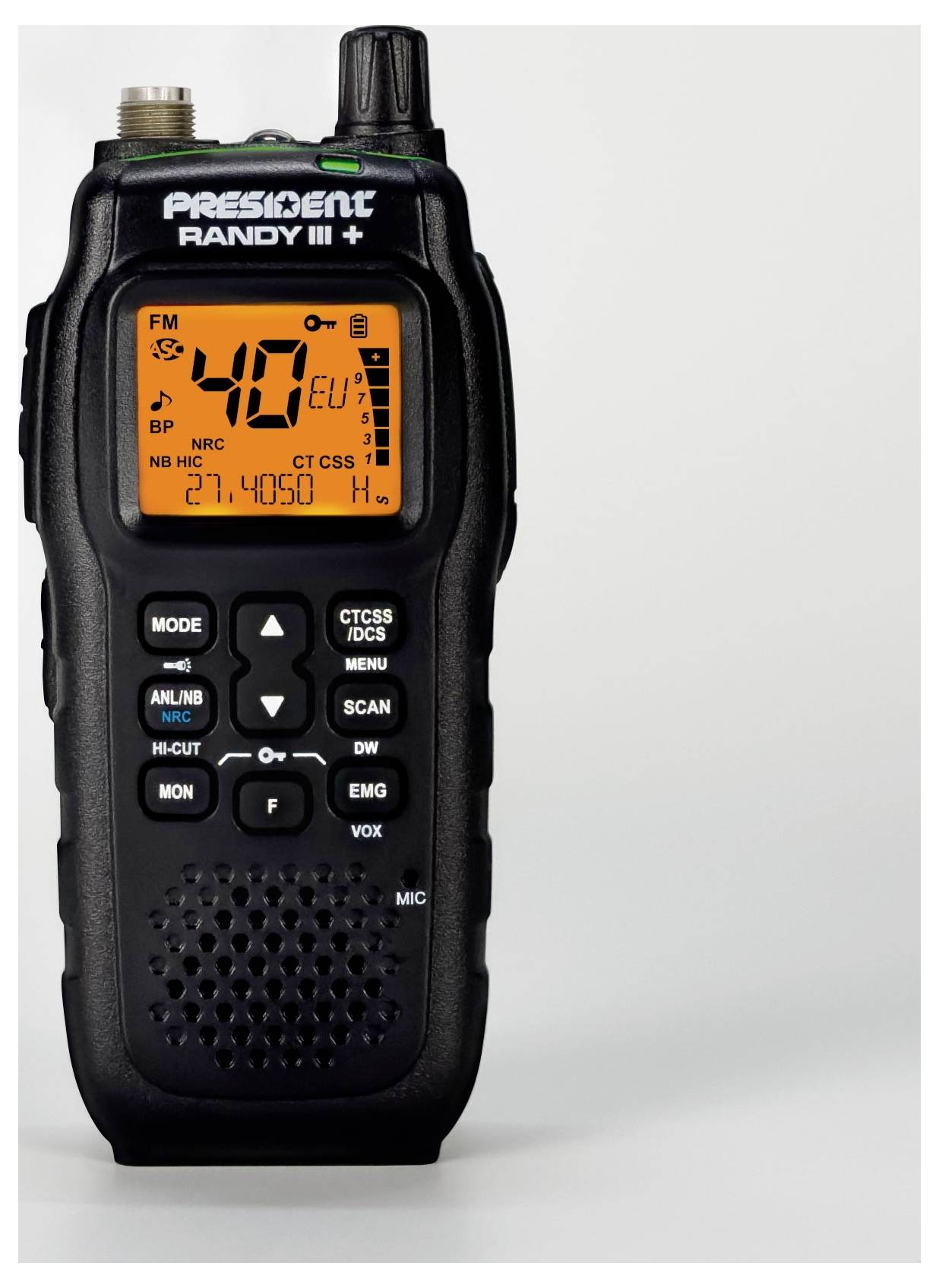 President Randy III+ CB-Handfunkgerät AM/FM 40210 CB handheld radio transceiver
