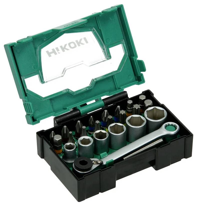 HiKOKI 40030020 Bit set Star, Slot, Phillips, Pozidriv, Allen incl. bit holder