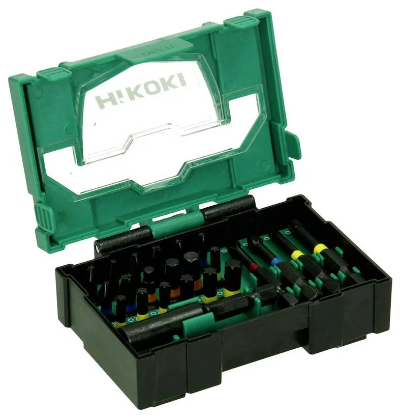 HiKOKI 40030021 Bit set Star, Slot, Phillips, Pozidriv, Allen incl. bit holder