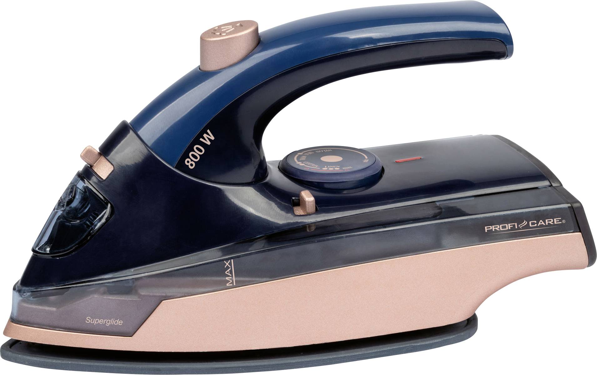 Profi-Care PC-DB 3125 blau-rosé Travel iron Blue, Rose Gold