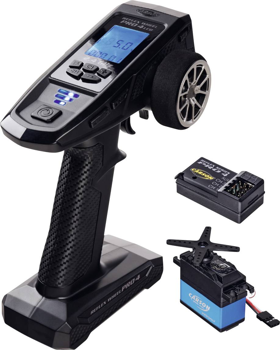Carson Modellsport FS 4K Reflex Wh. Pro 4 Handheld RC 2,4 GHz No. of channels: 4