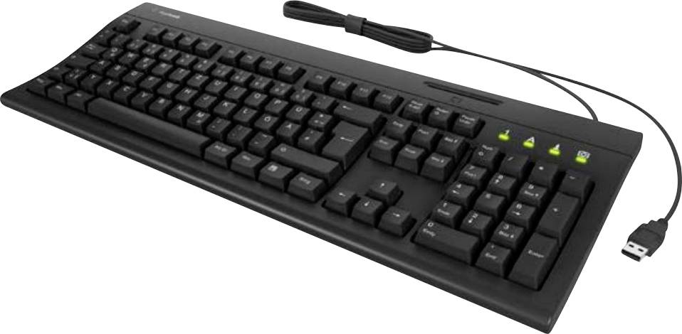 Keysonic KSK-8041U-CR (DE) Corded Keyboard German, QWERTZ Black