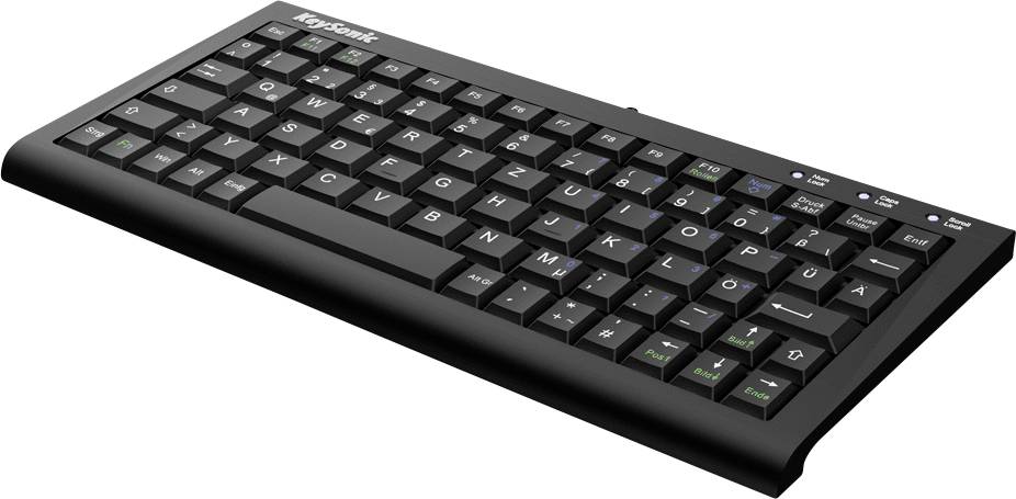 Keysonic ACK-3401U (UK) Corded Keyboard English (UK), QWERTY Black