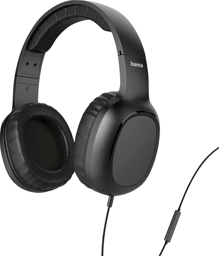 Hama Fun II Over-ear headphones Corded (1075100) Black