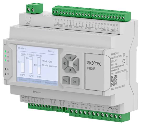 akYtec PR205.24.5.2 156317 PLC control relay 24 V DC