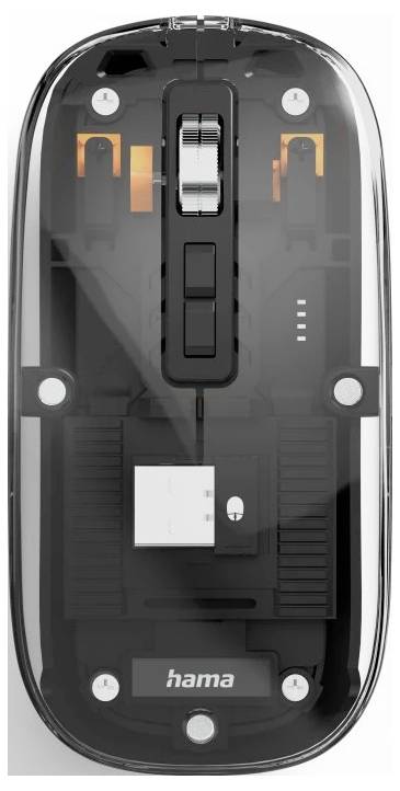 Hama WM-600 Mouse Wireless Optical Transparent 5 Buttons 1600 dpi