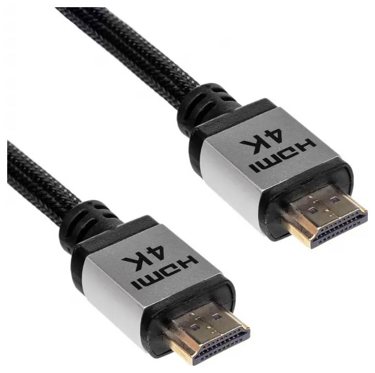 Two black HDMI cables with '4K' text on connectors, indicating high-definition capability.