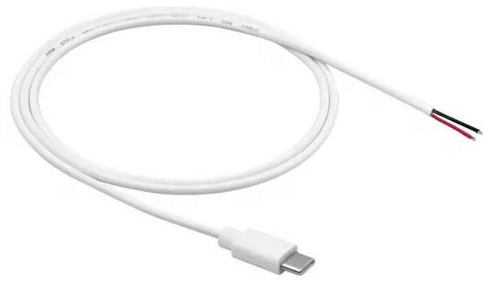 Akyga AK-SC-40 Low power adapter cable USB-C® plug - Open cable ends 1 m 1 pc(s)