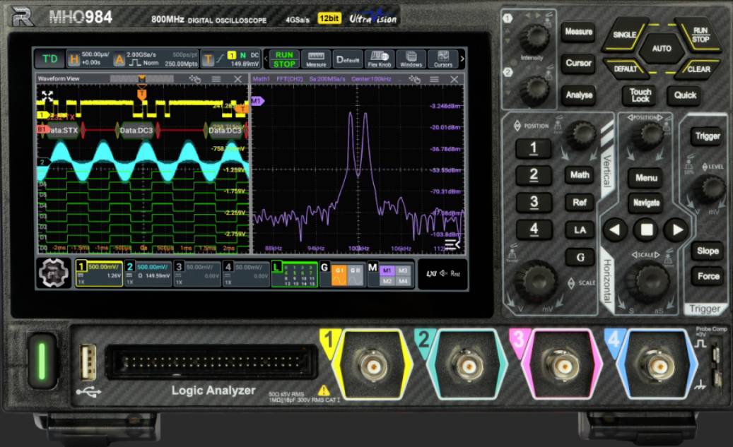 Rigol MHO984 Digital 800 MHz 4 GS/s 100 MP 12 Bit 1 pc(s)