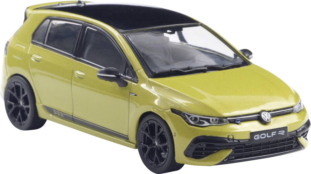 Solido Car Volkswagen (VW) Golf R 333 lime yellow Assembled Car wash