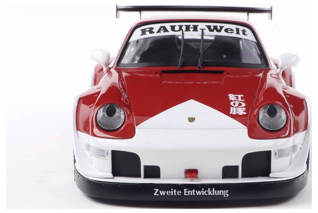 Solido Car Porsche RWB BODYKIT PORCO ROSSO RED Assembled Car wash
