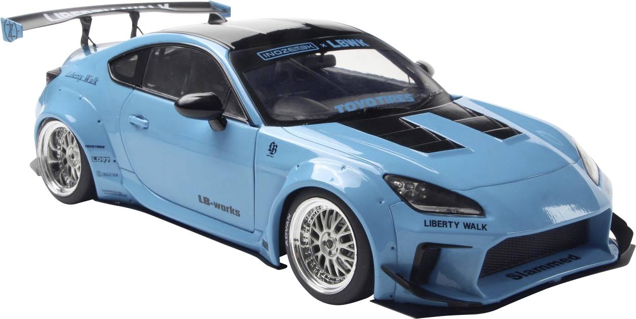 Solido Car Toyota GR86 LWK BODY KIT BLUE Assembled Car wash