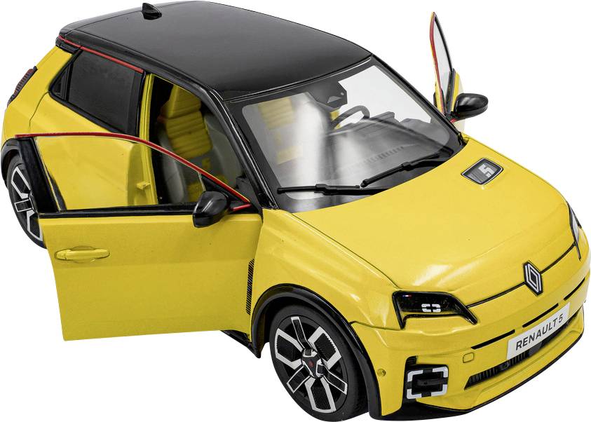 Solido Car Renault 5 E-TECH JAUNE POP 2024 Assembled Car wash