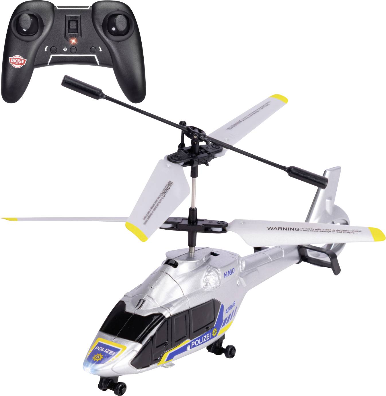 Dickie Toys RC Police Helicopter Airbus H160 RC model helicopter for beginners RtF