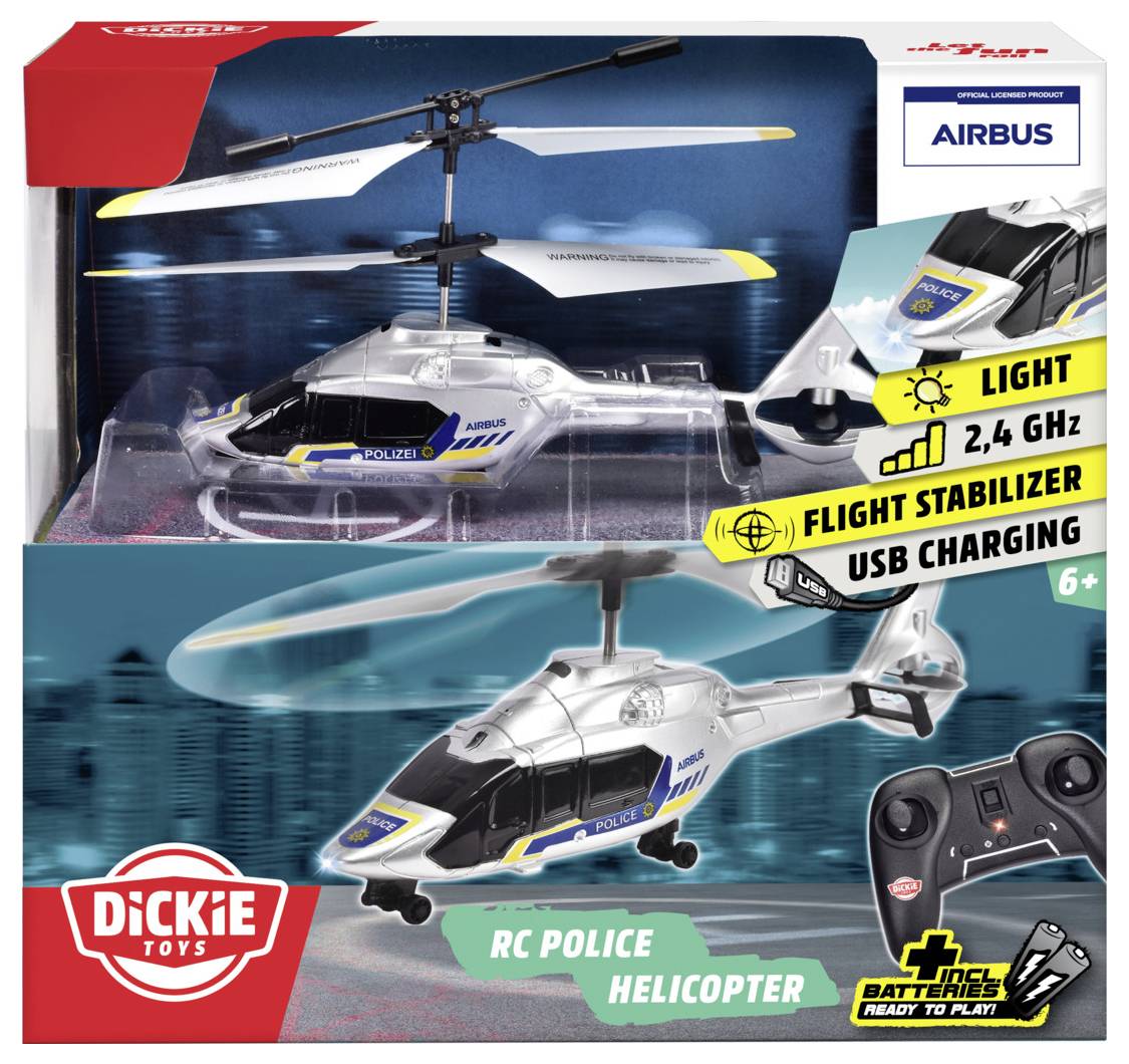 Dickie Toys RC Police Helicopter Airbus H160 RC model helicopter for beginners RtF