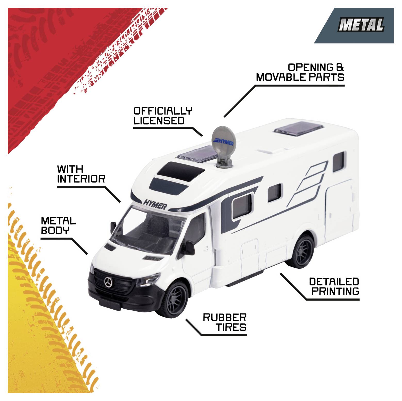 Majorette Hymer B-Class camper Assembled Car wash