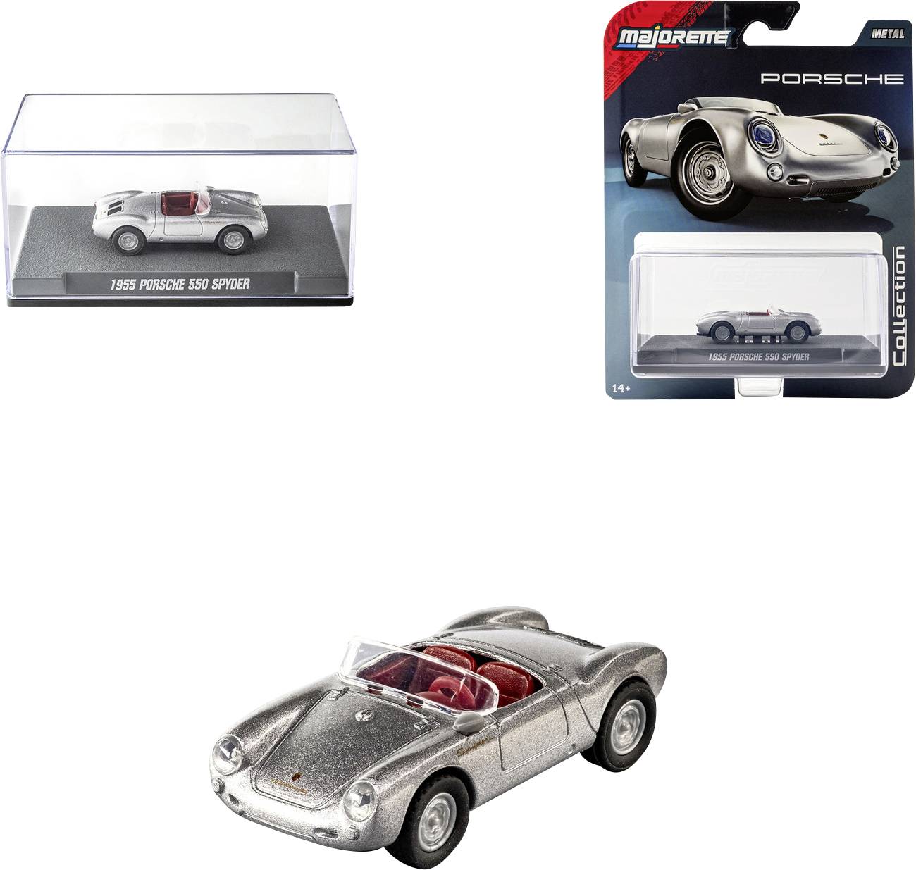 Majorette Porsche Collection 1955, 550 Spyder Assembled Car wash