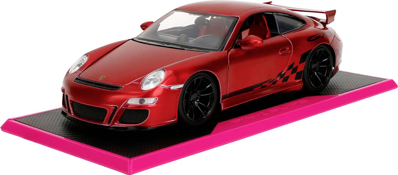 JADA TOYS Porsche Pink Slip, 911 GT3 997 Assembled Car wash