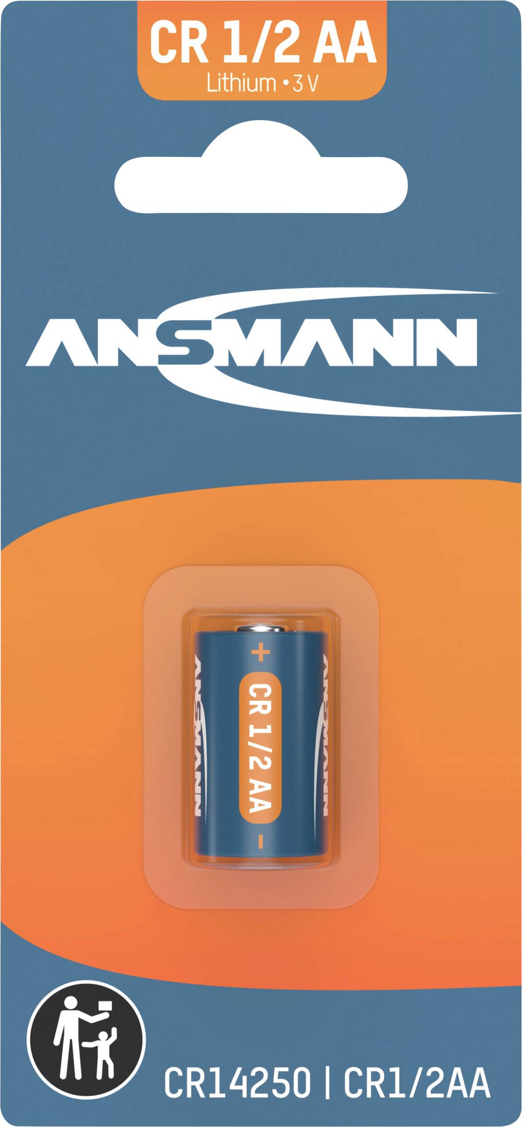 Ansmann 3V-CR1/2AA / CR14250 Non-standard battery (rechargeable) 1/2 AA Li-ion 3 V 1 pc(s)
