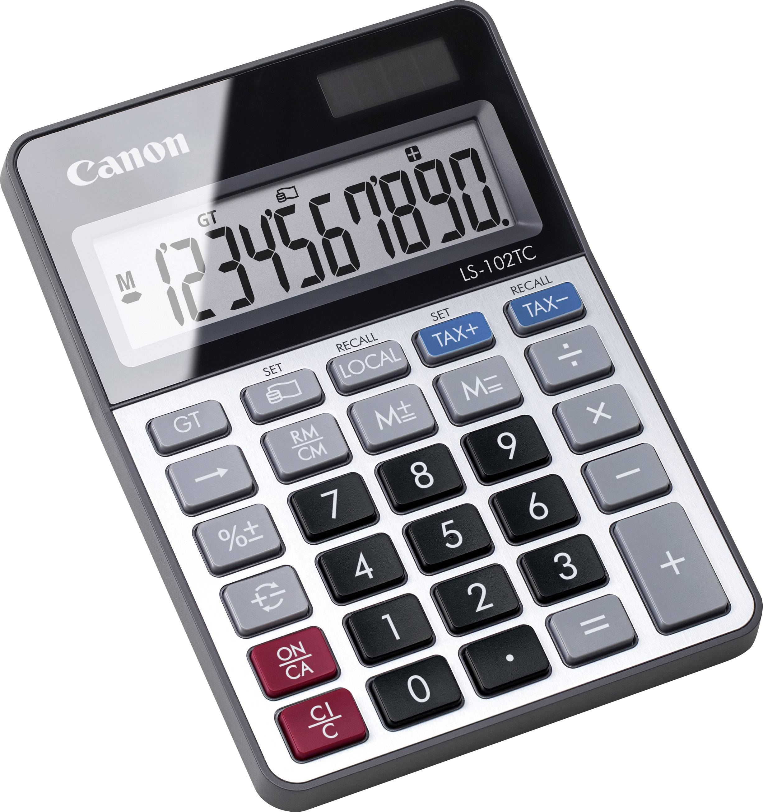 Canon Tischrechner anzeigend LS-102 TC Desk calculator Black (W x H x D) 106 x 22 x 147 mm