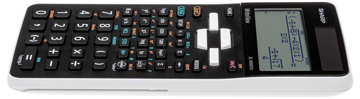 Sharp Schulrechner EL-W 550 TG Calculator Black (W x H x D) 80 x 15 x 166 mm