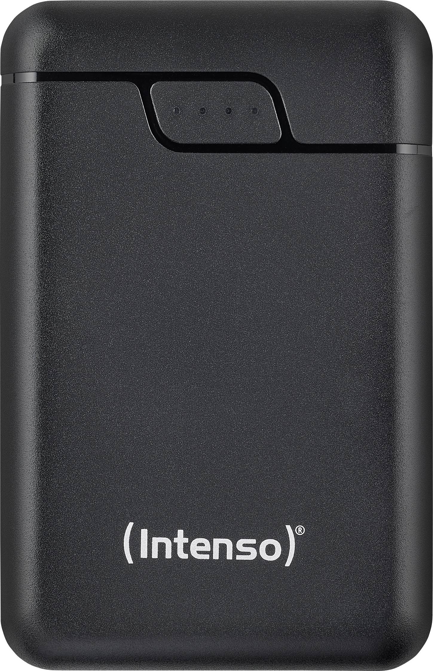 Intenso Power Bank B10000 black Power bank 10000 mAh Li-ion USB type A, USB C® Black Status display