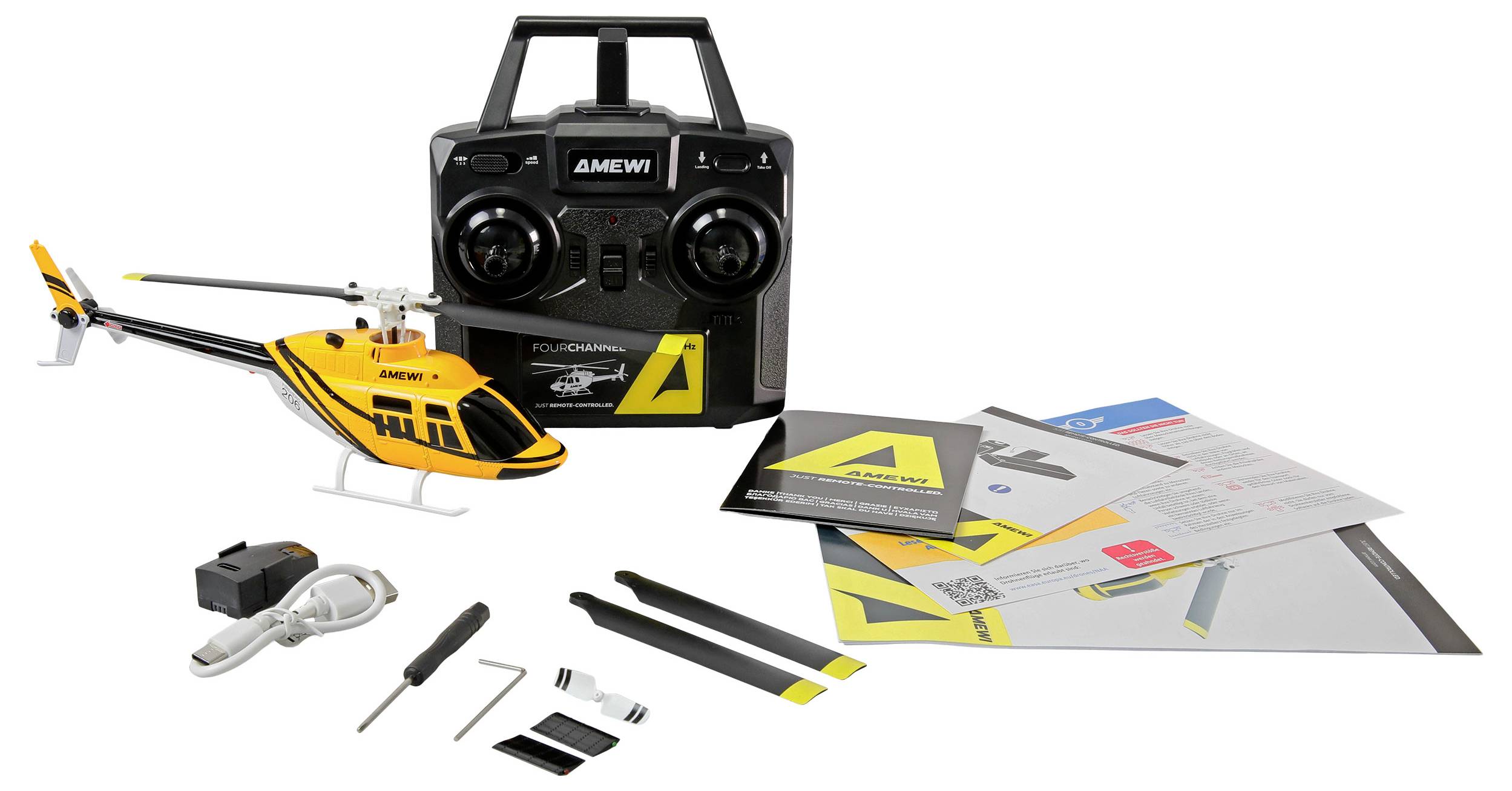Amewi Bell 206 Jet Ranger RC model helicopter