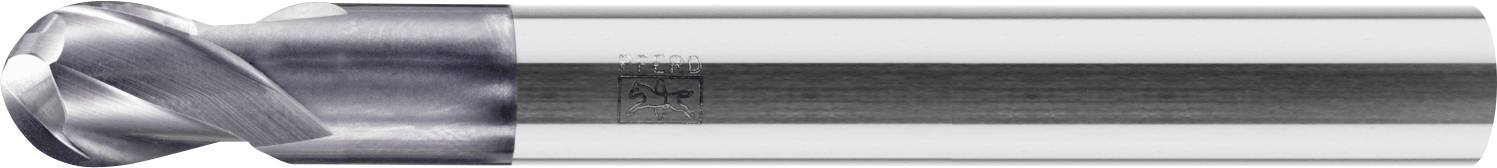 A metal end mill with a spiral cutting edge, designed for precision machining and drilling in industrial applications.