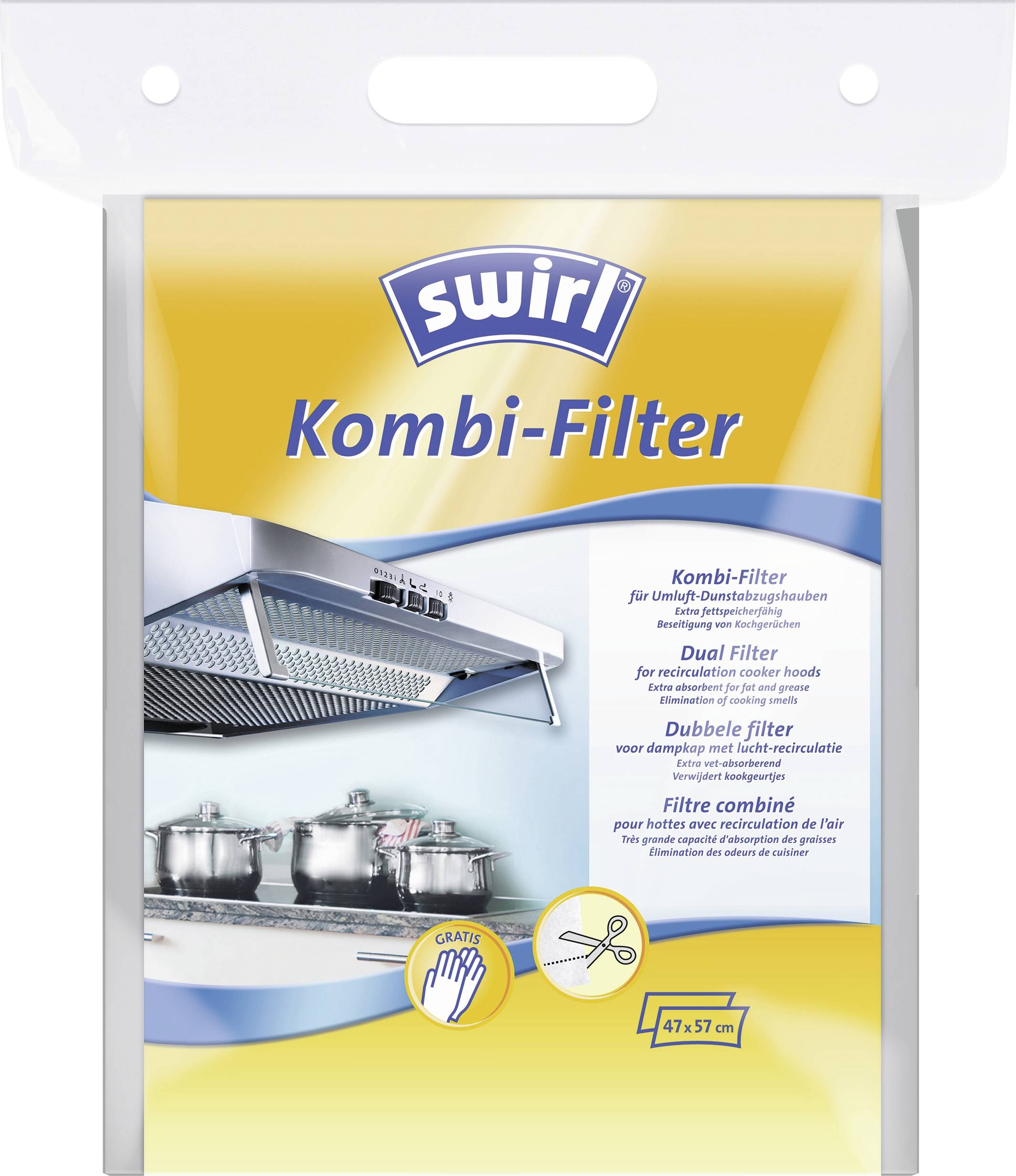 Swirl Kombi-Filter 4006508220977 Extractor hood replacement filter 1 pc(s)