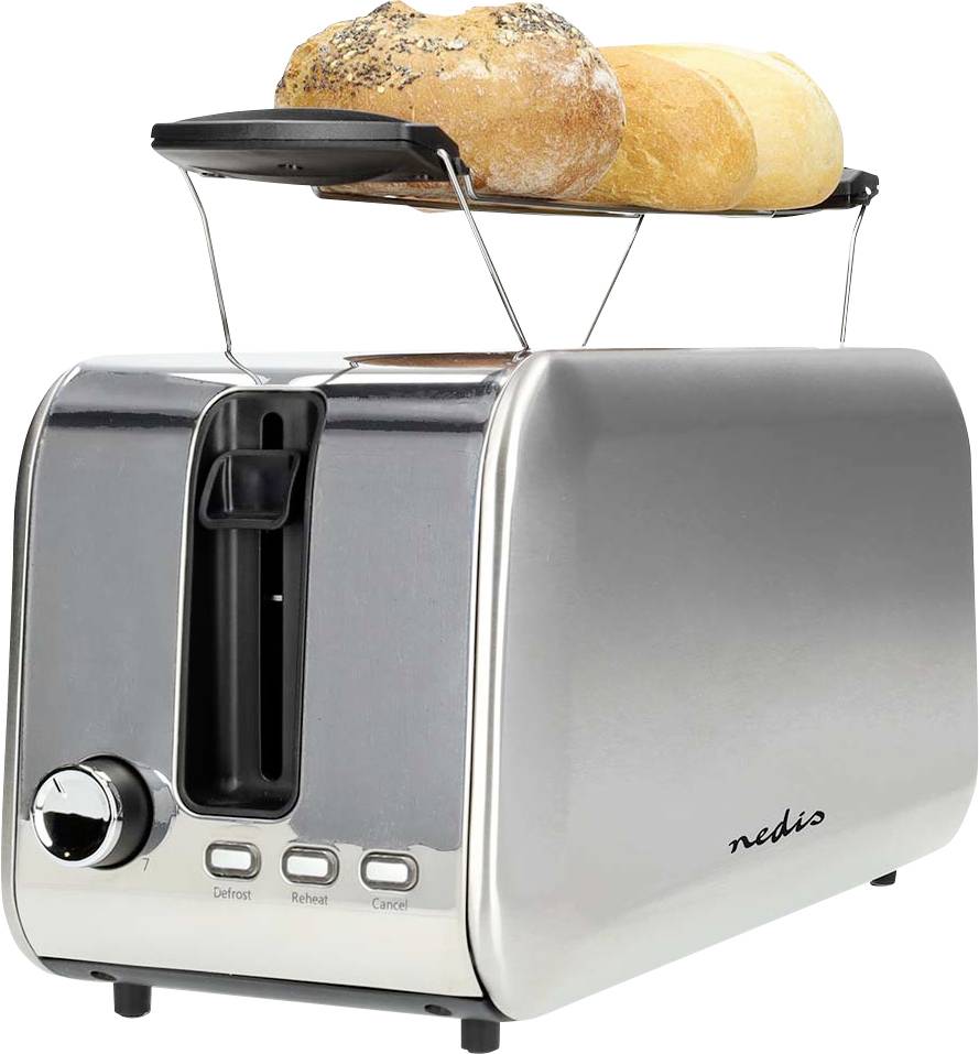 Nedis KABT400AL Toaster Silver