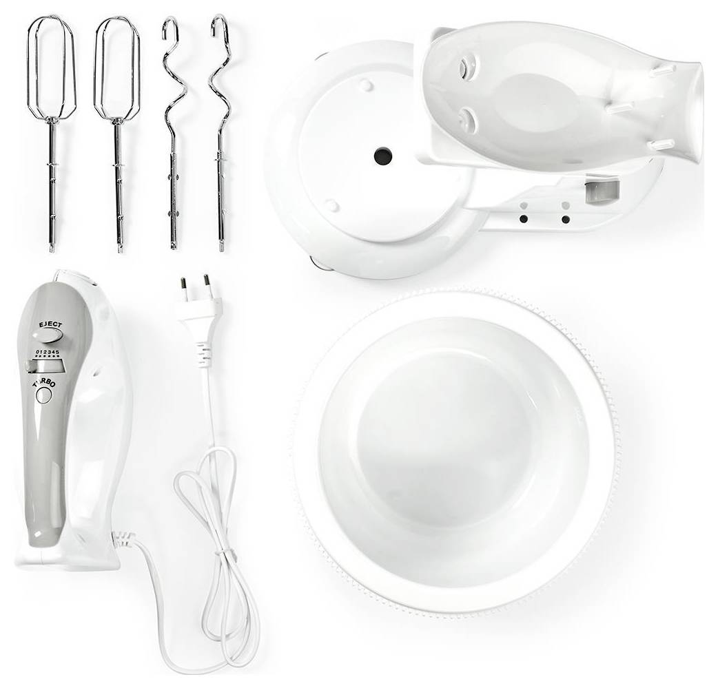 Nedis KAHM110CWT Hand-held mixer 200 W Grey, White