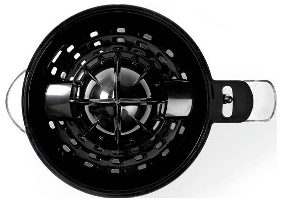 Nedis Lemon squeezer KAJC110CBK 30 W Black, Silver