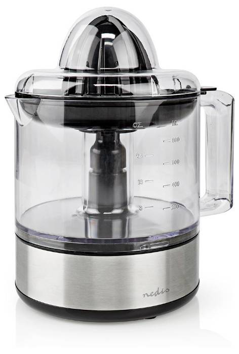 Nedis Lemon squeezer KAJC110CBK 30 W Black, Silver