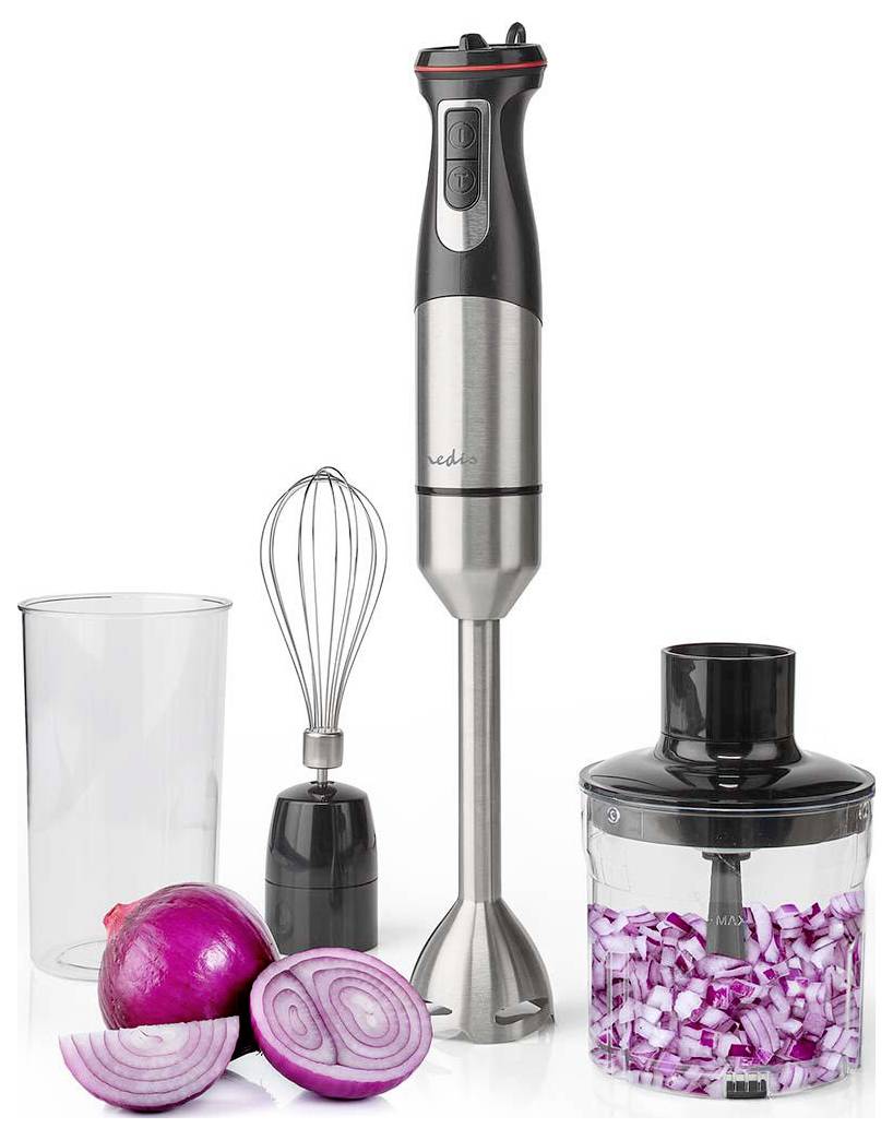 Nedis KAHB400CAL Hand-held blender 800 W Aluminium , Black