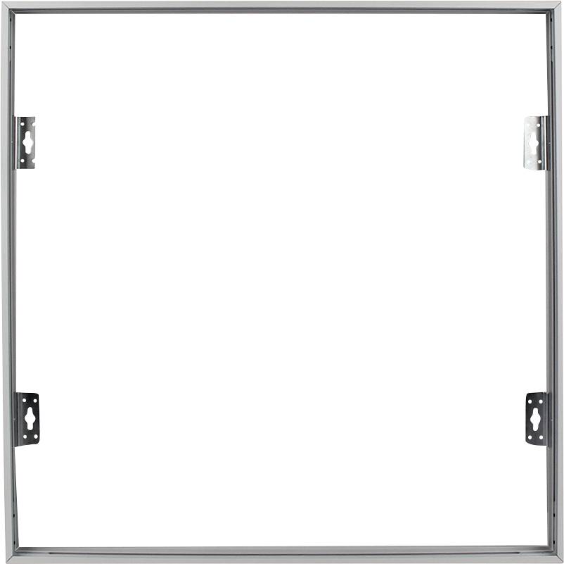 A square metal vent cover with inner brackets on each side, designed for installation in a ceiling or wall.