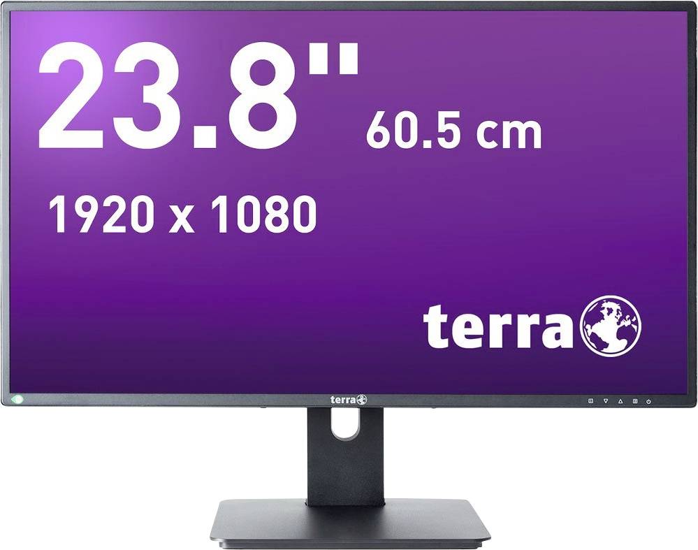 A monitor display with '23.8