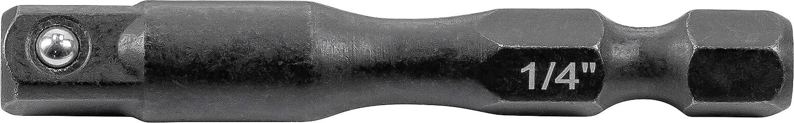A hex socket adapter marked '1/4