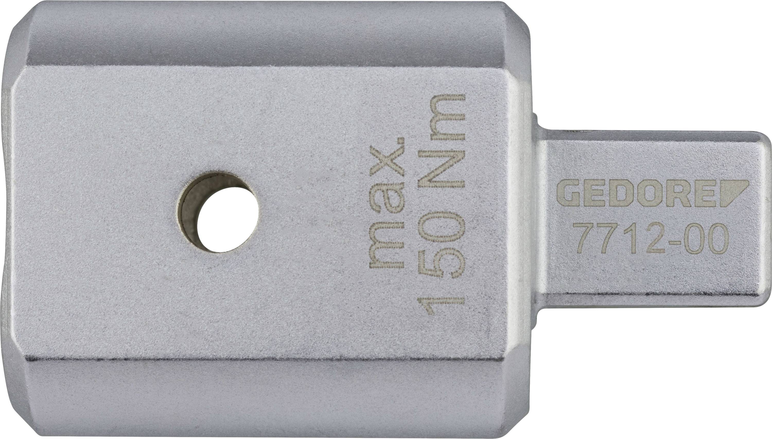 'Silver torque adapter, marked 