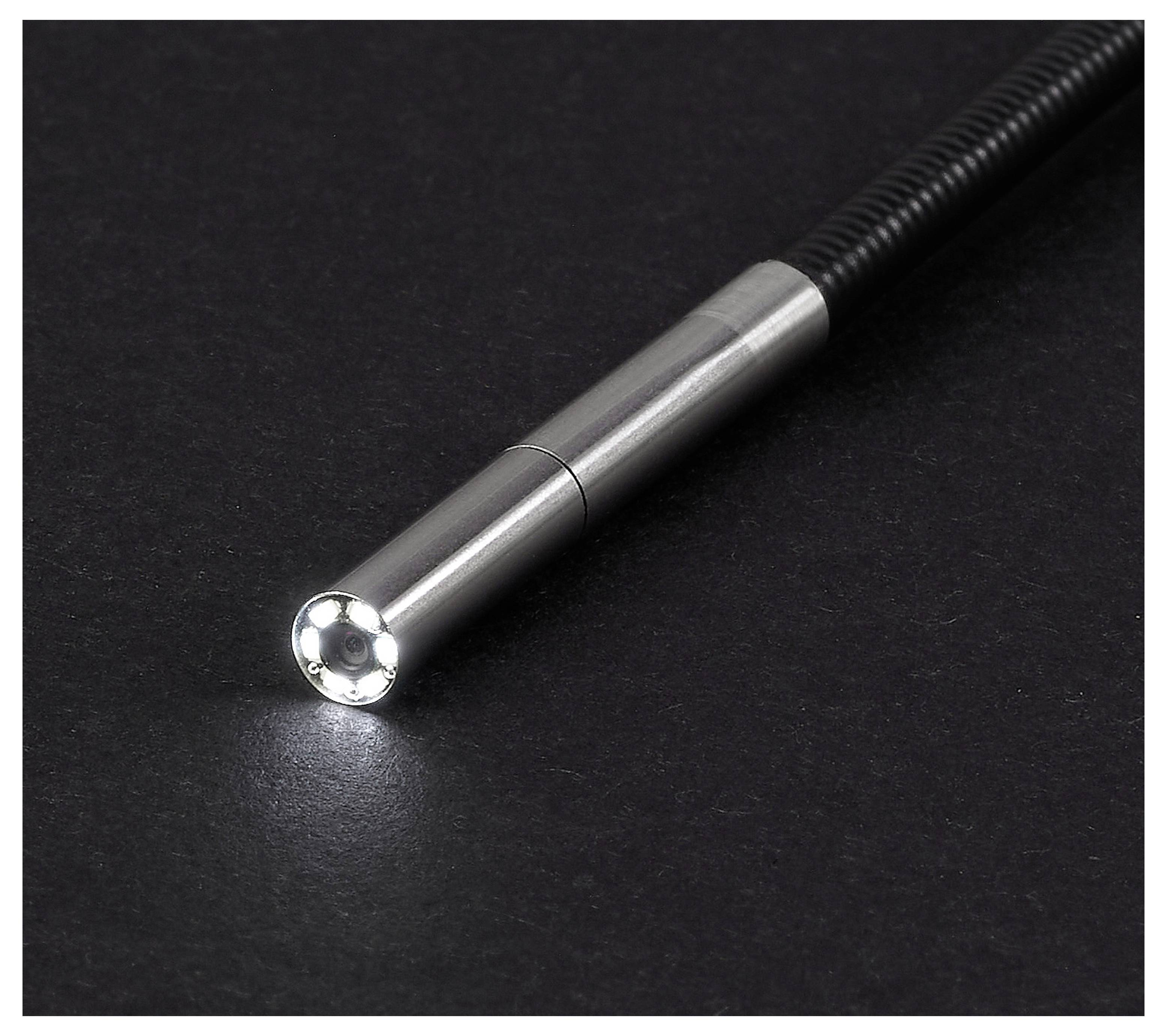 VOLTCRAFT BS-803 Camera cable Probe diameter 3.9 mm 1 m High-resolution, LED lit, Waterproof