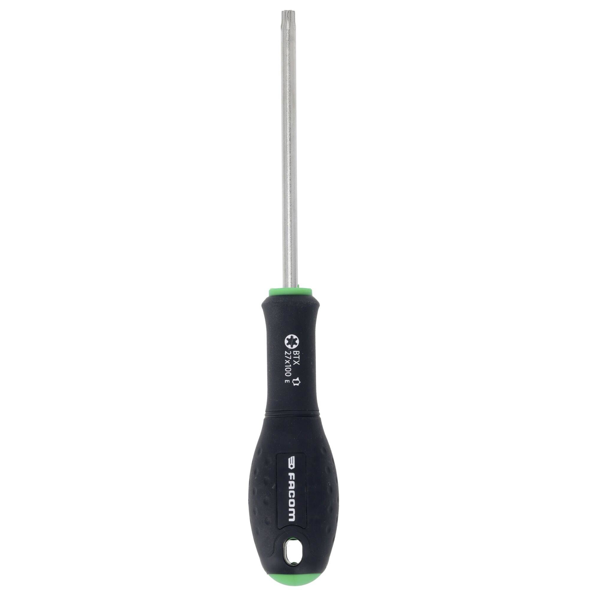 A screwdriver with a black handle and a T9 Torx head. The handle features a green accent near the tip and the brand name 'Froon'.