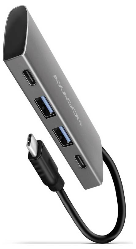 XACON USB-C hub with two USB-A ports, one USB-C port, and attached USB-C cable.
