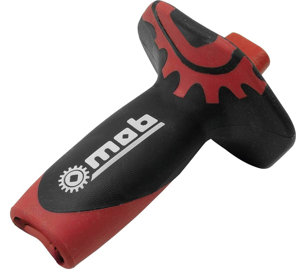 Black and red hand tool grip with 'mod' logo, shaped like a T-handle on a white background.