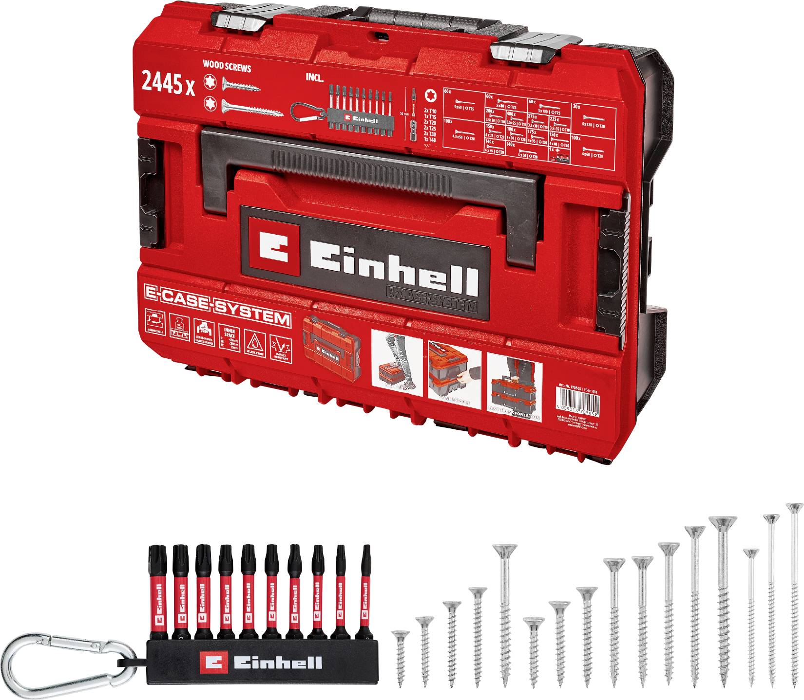 Einhell 370505 Screw set Star Carbon steel 1 Set