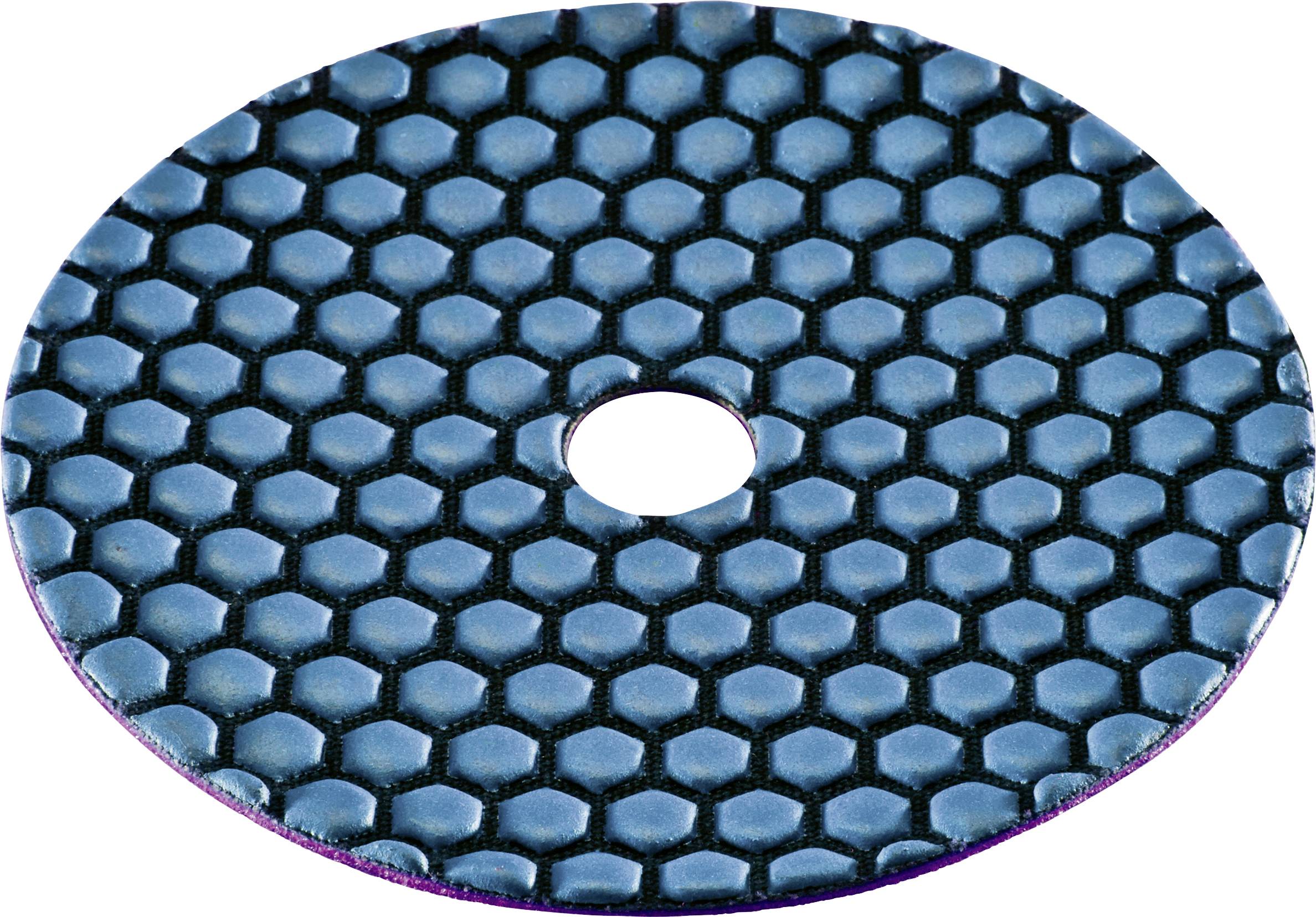 Blue oval textured surface with a small white oval hole in the center, resembling a patterned grate or mat.