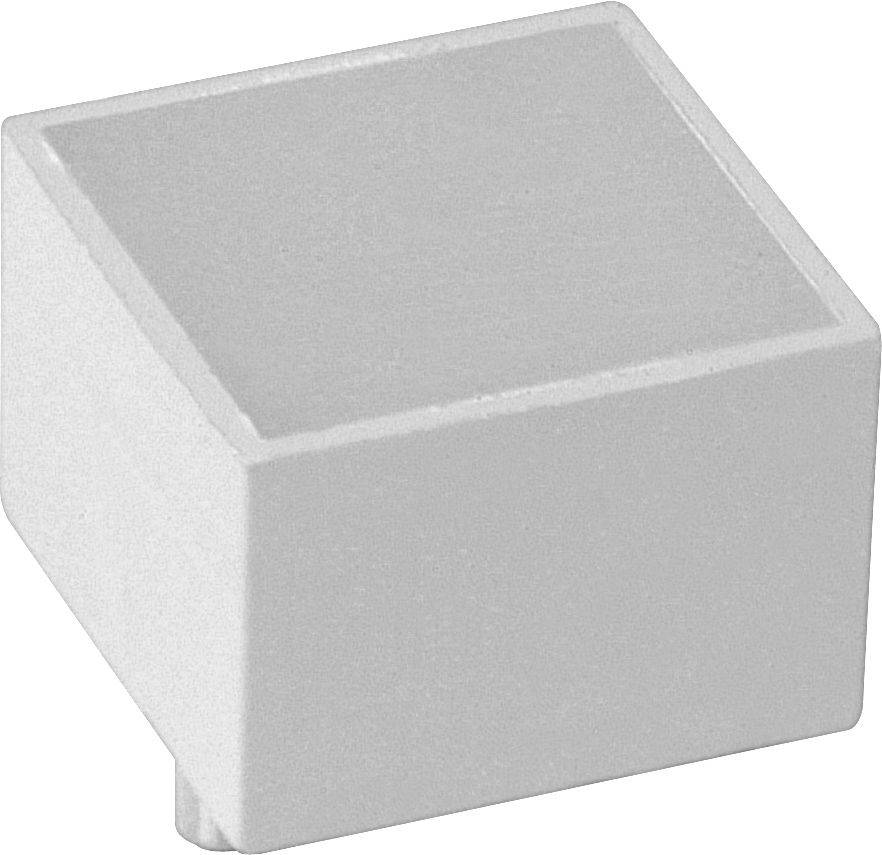 Plain white rectangular block with a slightly recessed top, shown in angled view on a white background.