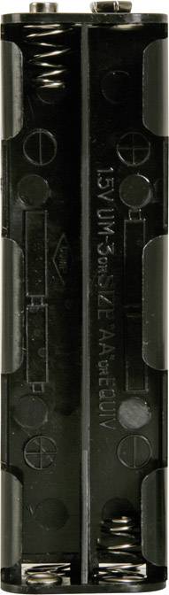 Velleman BH382B Battery tray 8x AA Stud and socket (L x W x H) 108.5 x 31.5 x 29.5 mm