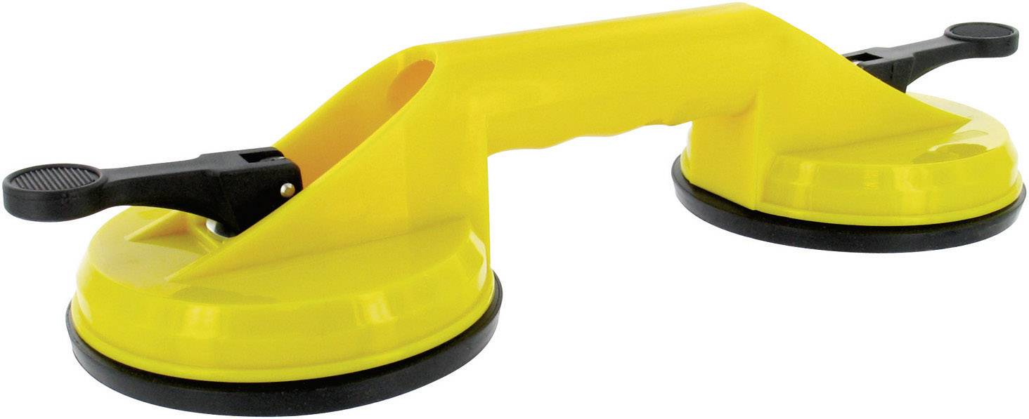 Toolland Double Suction cup color: yellow. Load capacity (max.) 60 kg