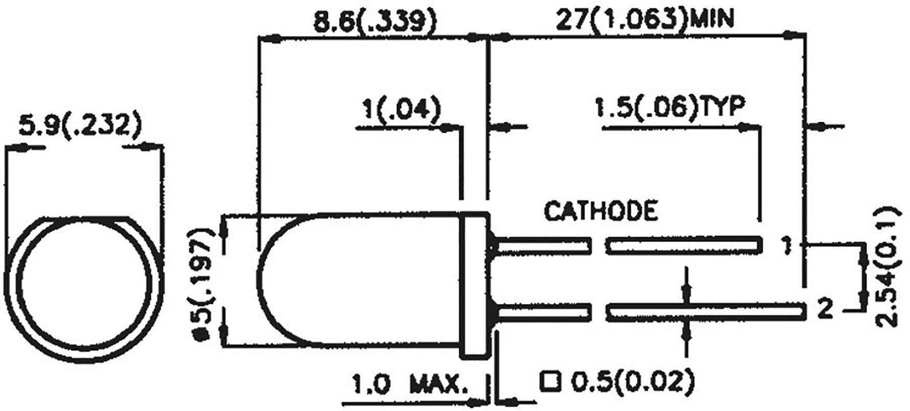 Velleman LED5/RGB LED RGB RGB Circular 5 mm 750 mcd, 1500 mcd, 750 mcd 20 mA