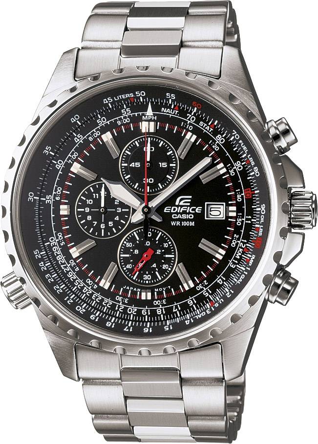 Casio Wristwatch EF-527D-1AVEF (W x H) 45.50 mm x 51 mm Steel Enclosure material=Steel Material (watch strap)=Stainless steel