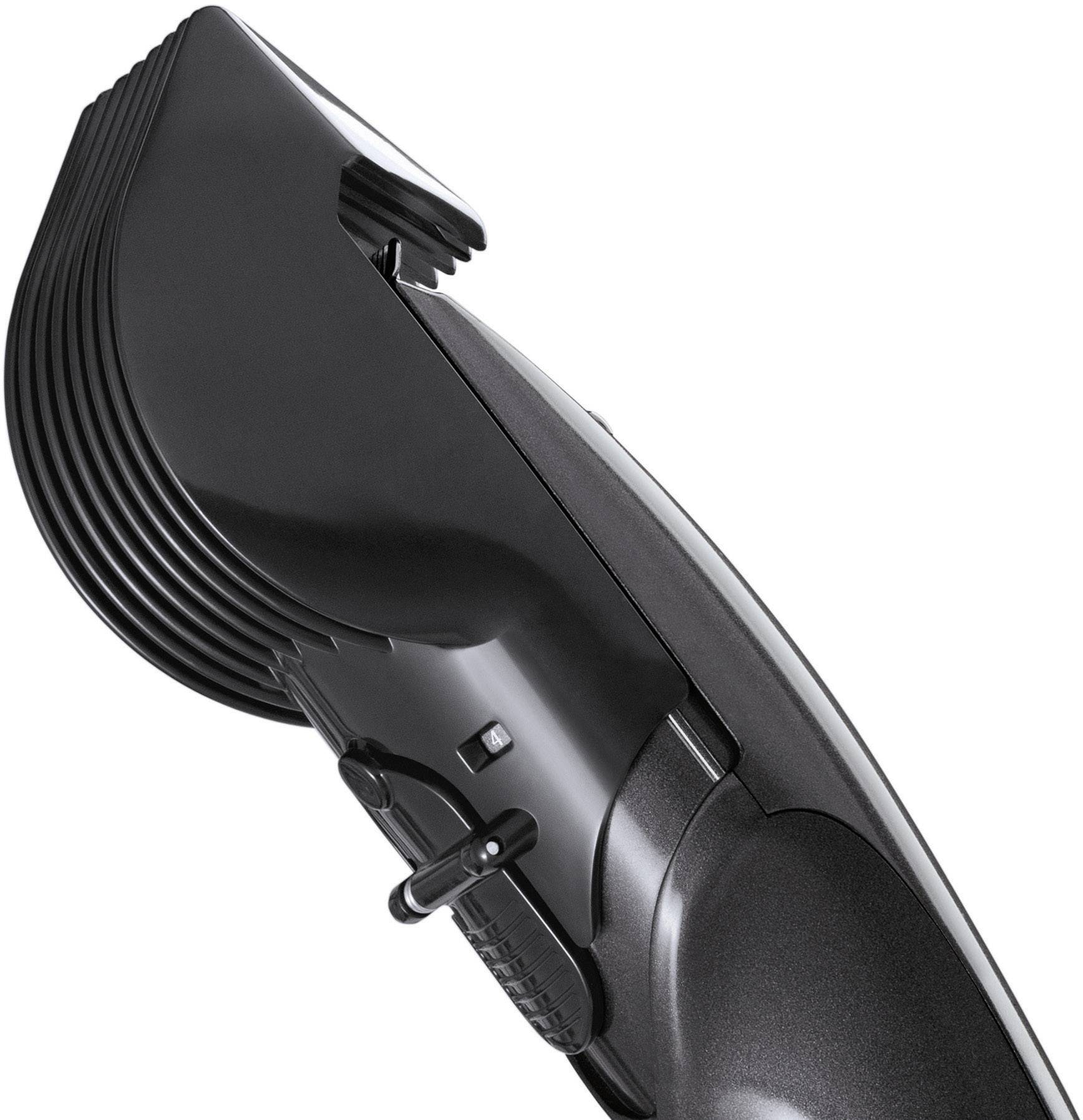 Grundig MC3340 Hair clipper, Beard trimmer Washable Black (glossy), Blue